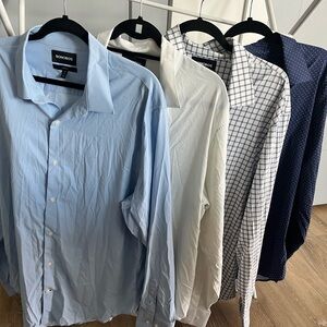 5 Mens Bonobos XL Long Athletic Fit Button Down Casual Long Sleeve Shirt